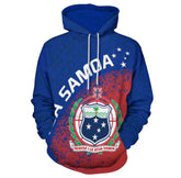 Samoan Hoodie - Blue Coat of Arms